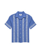 Wax Didcot Shirt Placement Border Blue - Steranko Clothing Manchester