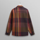 Wax Whiting Overshirt Tempo Check Orange Multi - Steranko Clothing Manchester