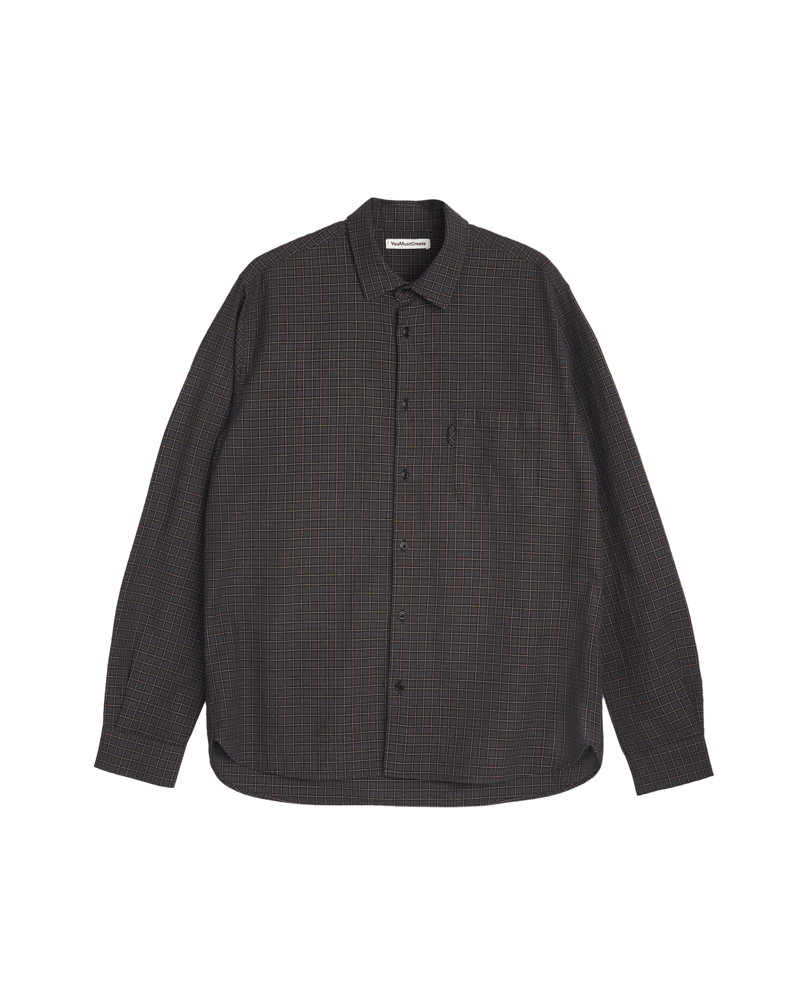 YMC Curtis Shirt Multi Grey - Steranko Clothing Manchester
