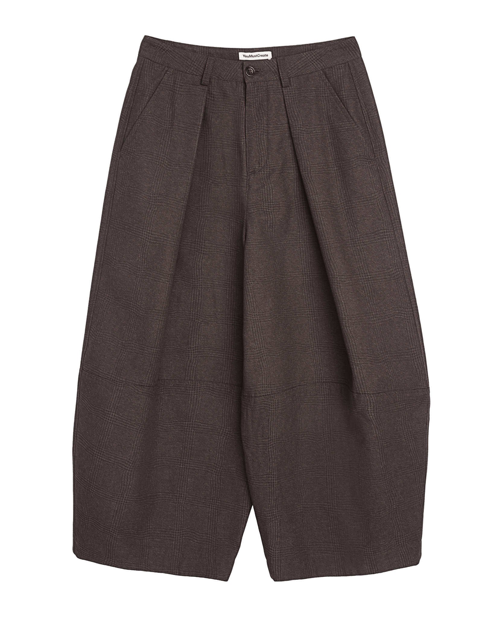 YMC Deadbeat Trouser Brown Wavy Jacquard - Steranko Clothing Manchester