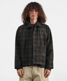 YMC PJ Overshirt Brown Multi - Steranko Clothing Manchester