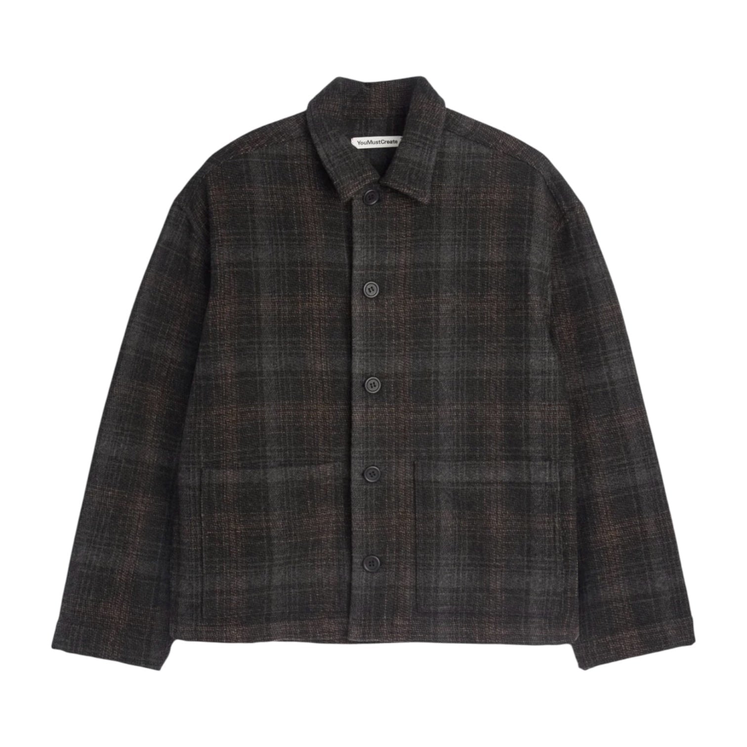 YMC PJ Overshirt Brown Multi - Steranko Clothing Manchester
