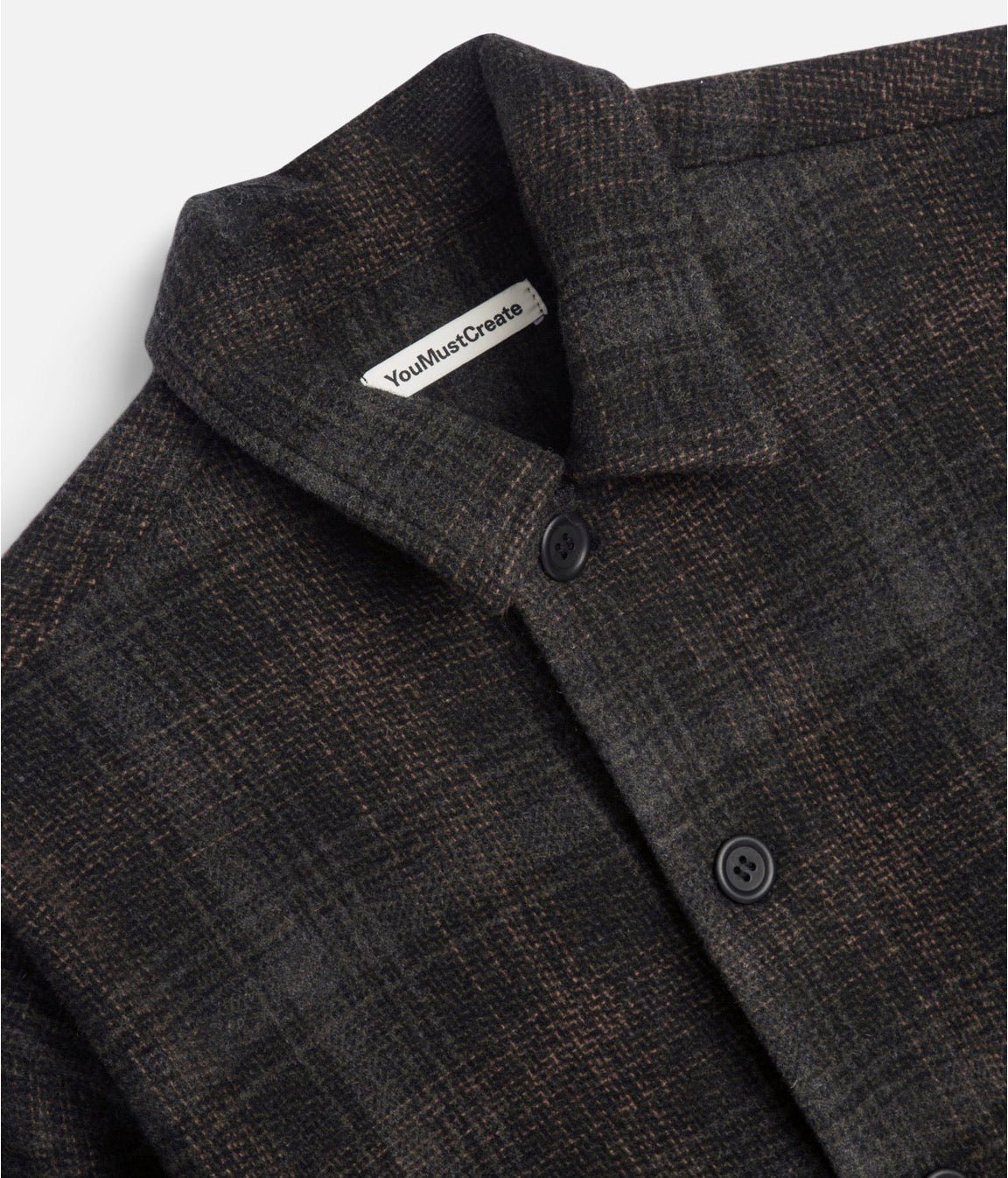 YMC PJ Overshirt Brown Multi - Steranko Clothing Manchester