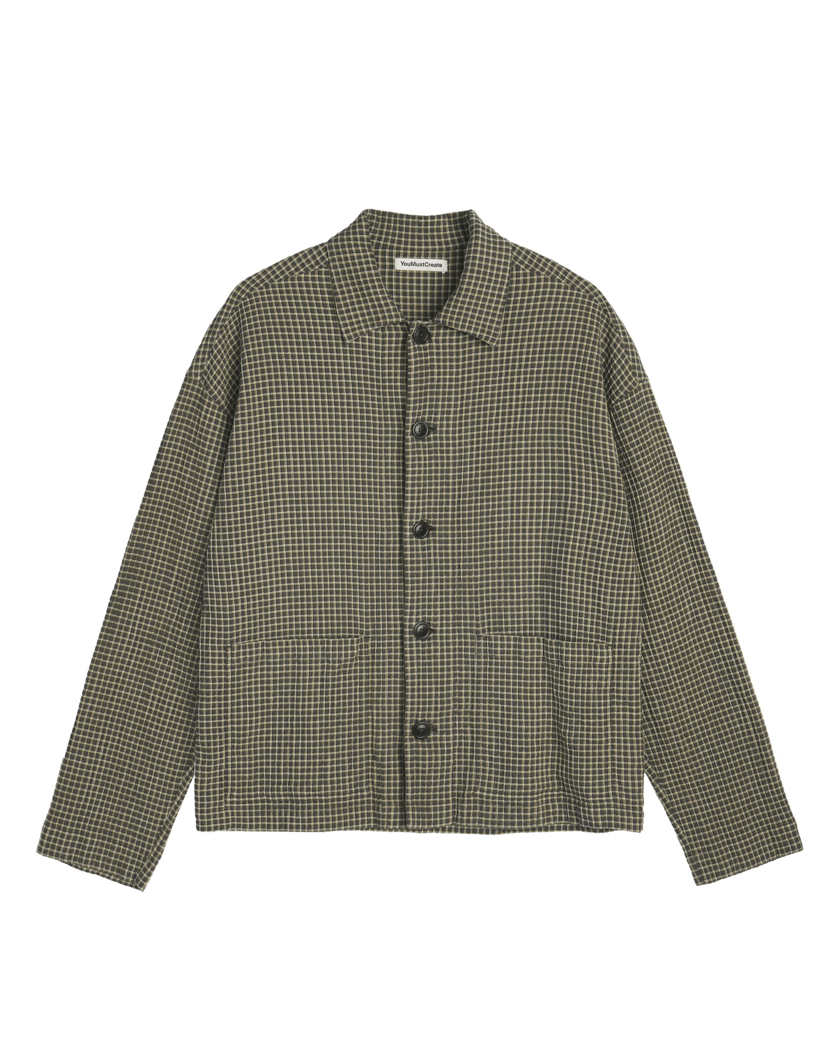 YMC PJ Overshirt Green Multi - Steranko Clothing Manchester