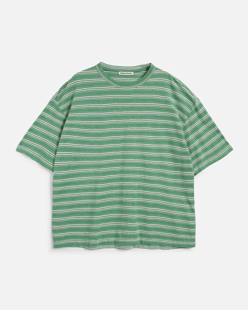 YMC Triple T-Shirt Green Multi - Steranko Clothing Manchester