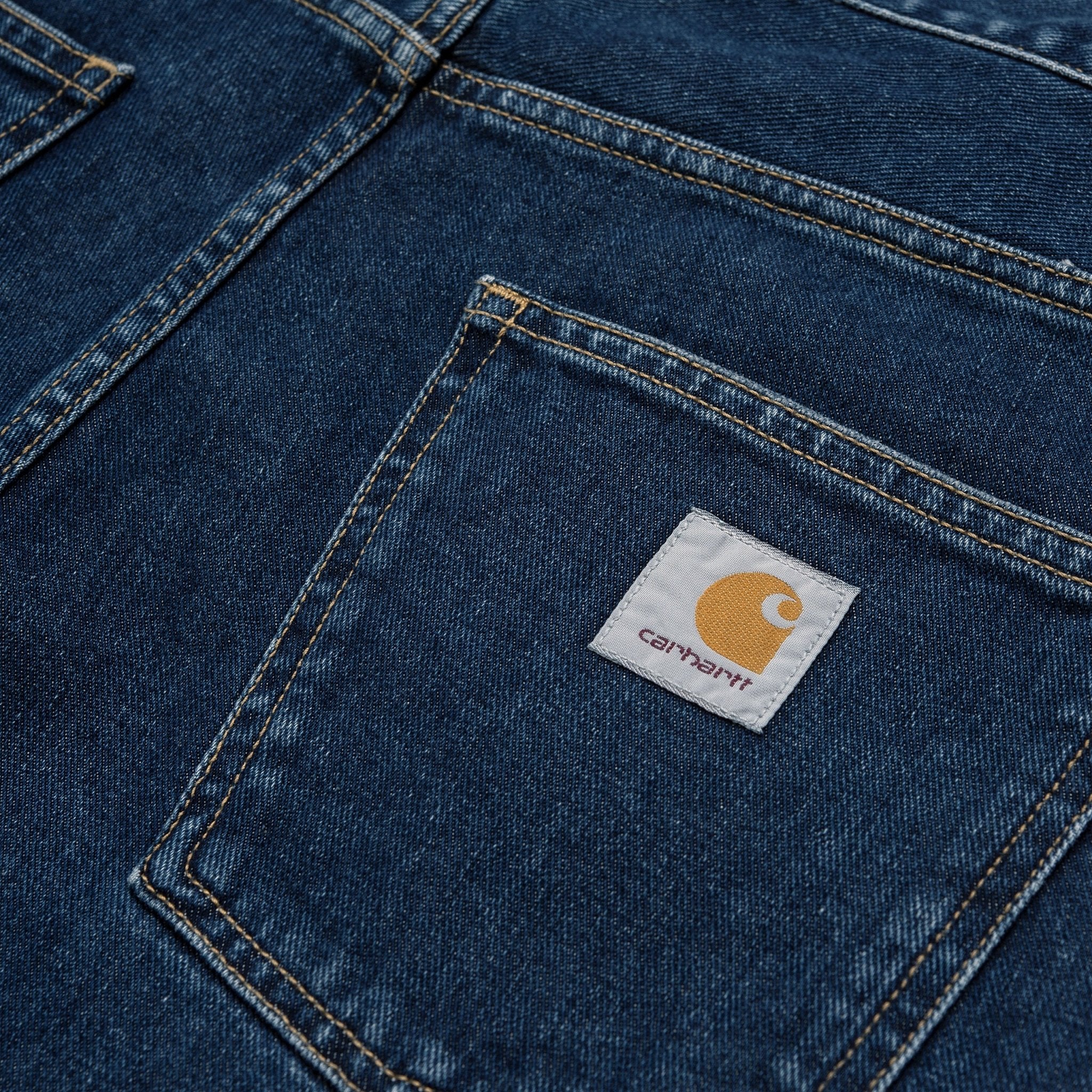 Carhartt Newell Pant 100% Organic Cotton 'Maitland' Denim Stone Wash - Steranko Clothing Manchester