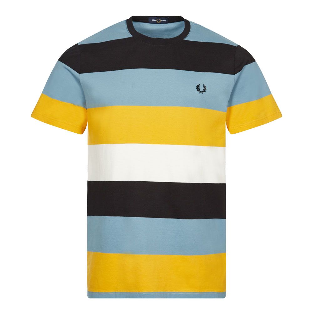 Fred Perry Bold Stripe T-shirt Ash Blue