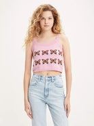 Levi’s Heaven Sweater Tank Butterflies Pink - Steranko Clothing Manchester