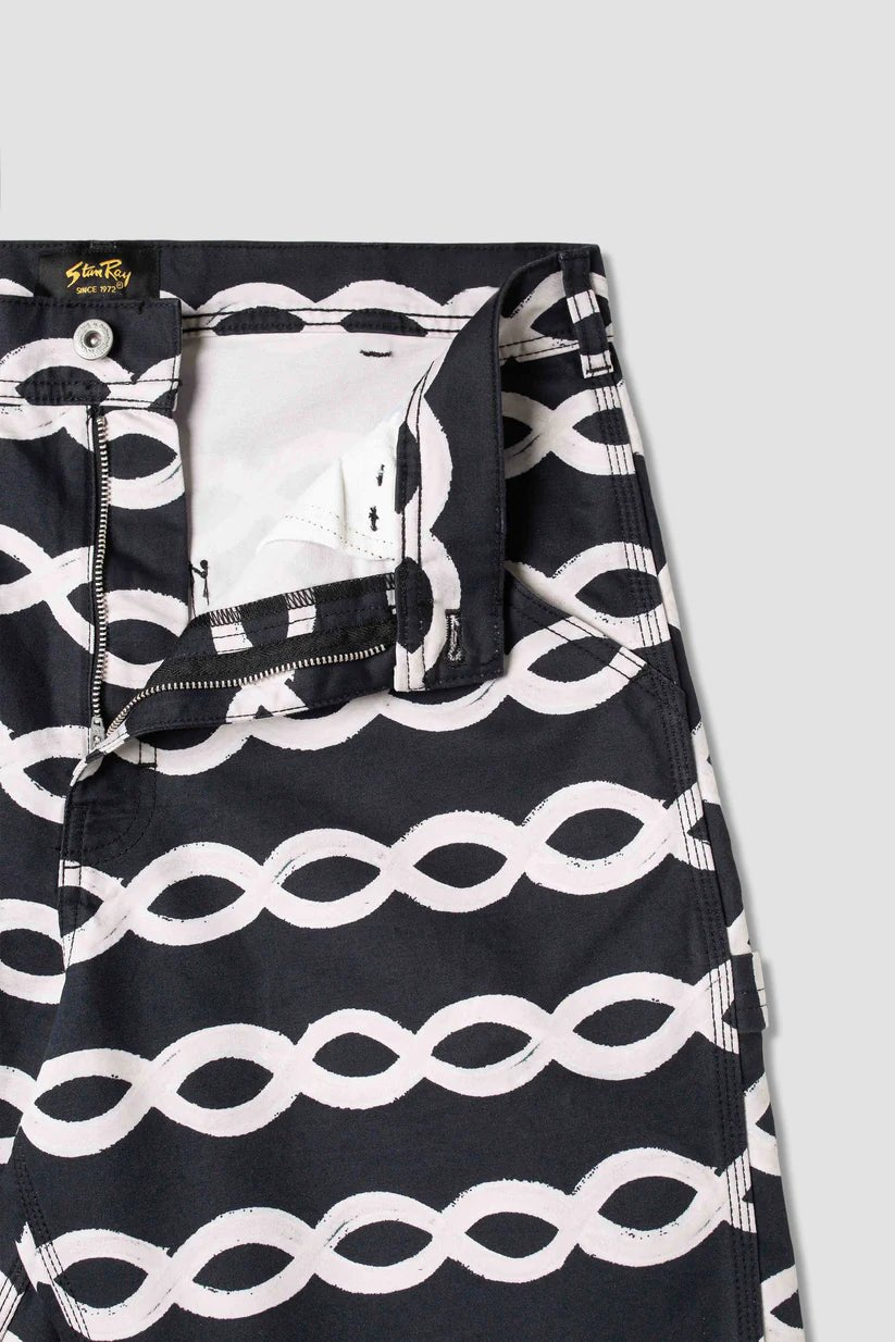 Stan Ray Painter Short Black Wave - Steranko Clothing Manchester